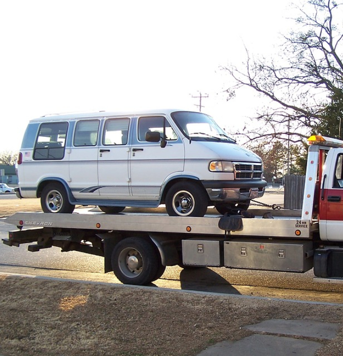 this image shows truck towing in Charlotte, NC