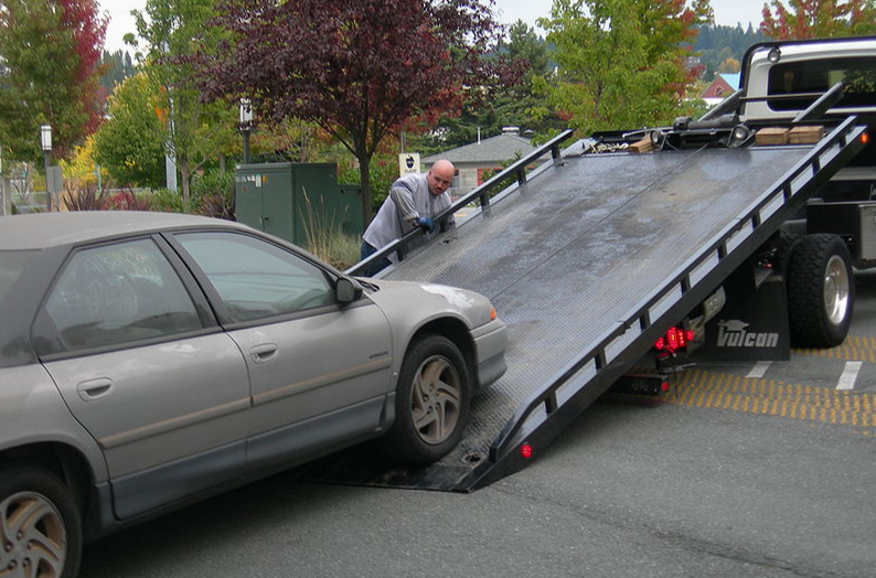 this image shows towing services in Huntersville, NC