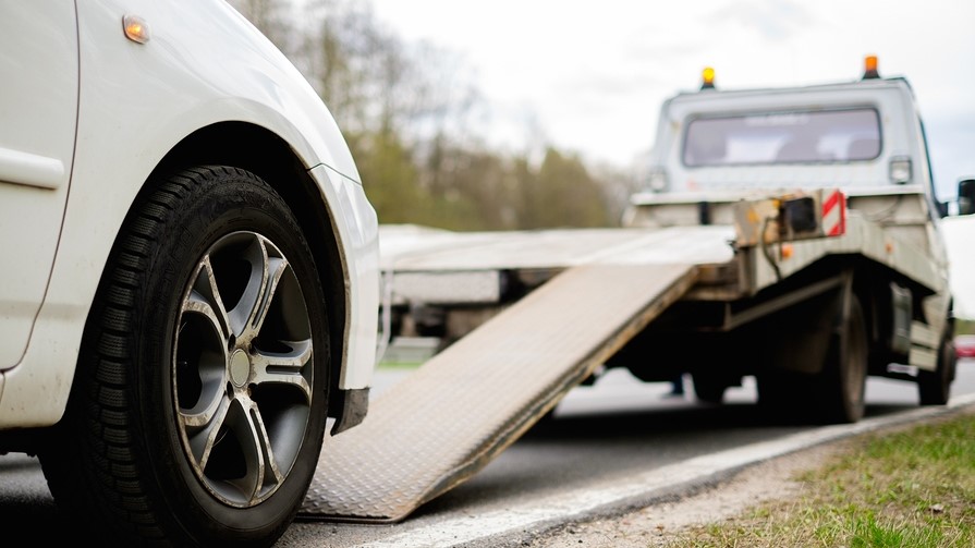 this image shows towing services in Pineville, NC